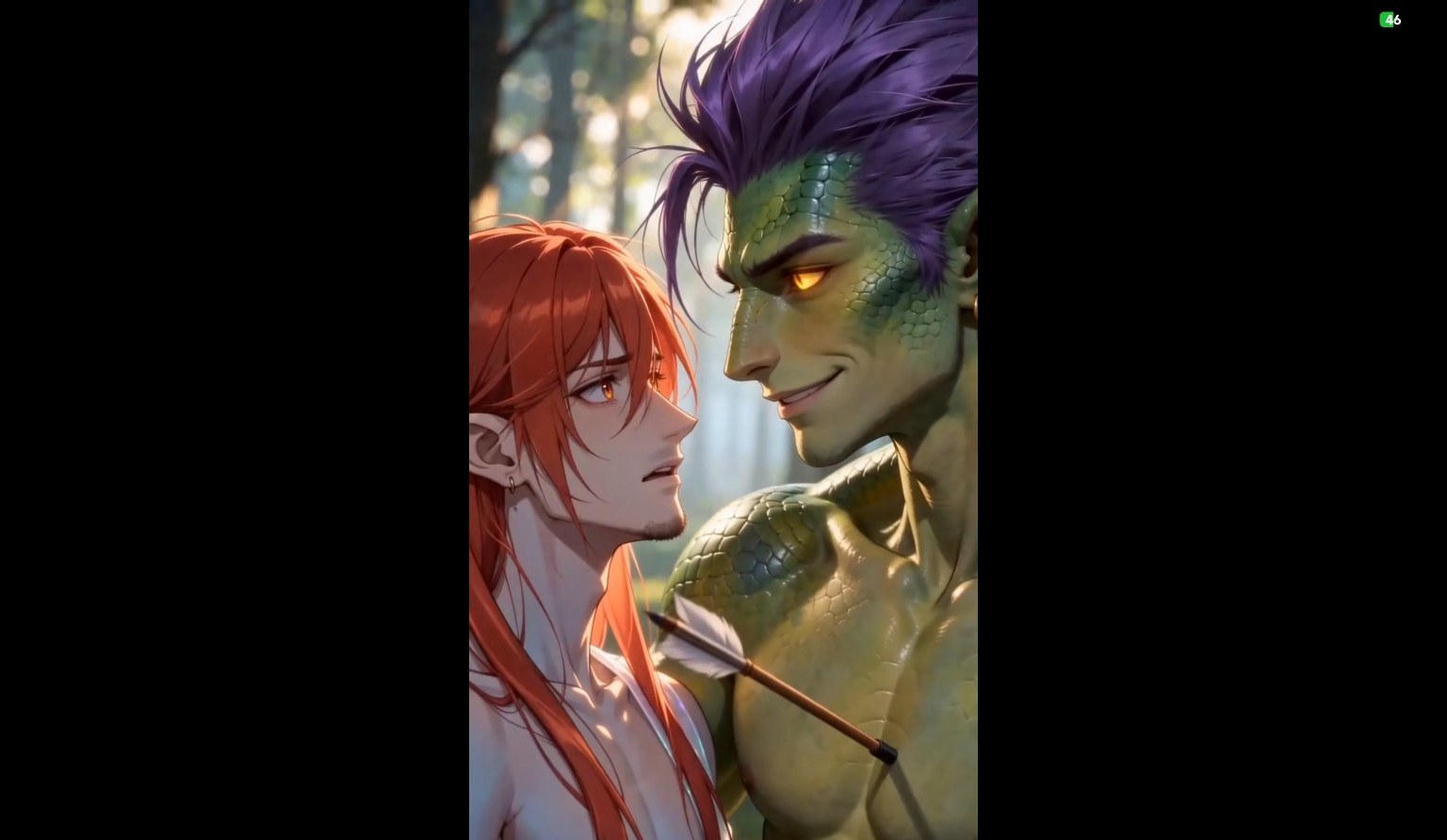 Aeren e Kaelith frente a frente